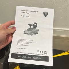 ランボルギーニ風 乗用電動車 ペダルカー　の画像