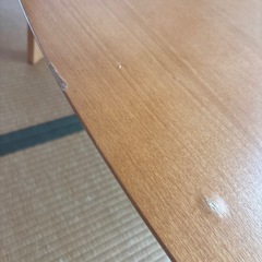 無印良品　こたつテーブル　楕円形　難あり
　の画像