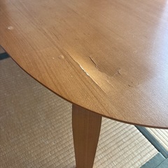 無印良品　こたつテーブル　楕円形　難あり
　の画像