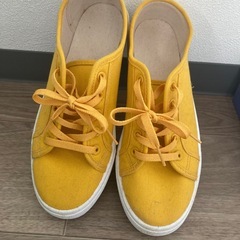23.5
黄色　スニーカーGU　の画像