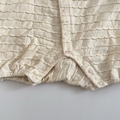 ベビー服 ロンパース 半袖 赤ちゃん ベージュ レース バースデイ 女の子の画像