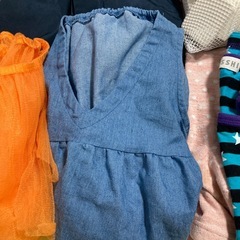 90cm 服　いろいろ　絵本　カッパ紺色の画像