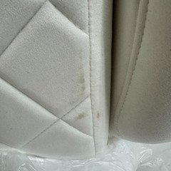 大人かわいいゲーミングチェア　ホワイトの画像