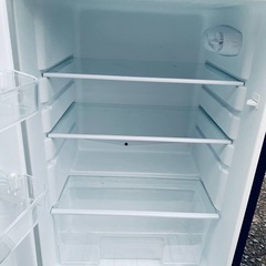 ♦TOHOTAIYO 2ドア冷凍冷蔵庫【2019年製】TH-118L2-BKの画像