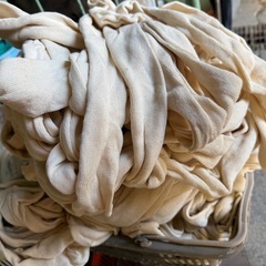 筒状のメリヤス生地の山、
差し上げますの画像