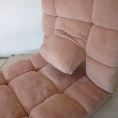 2-2　未使用/新品　訳あり　アウトレット　ランバーサポート付 座椅子 マットマン付 14段階リクライニング コンパクト 折りたたみの画像