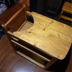 木製キッキンワゴンの画像