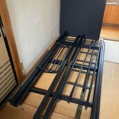 【中古/長期保管品/お引取り限定】■ロフトベッド■スチール製■W96㎝×L212㎝×H180㎝■の画像
