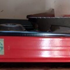 カセットコンロ　だんらん　赤　中古　決まりましたの画像