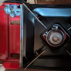 カセットコンロ　だんらん　赤　中古　決まりましたの画像