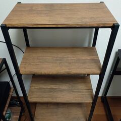 棚 4段ラック 横幅50cm　縦幅30cm（板は25.5cm） 高さ108cmの画像