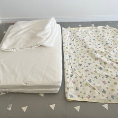 【早いもの勝ち】洗える ベビー布団セット 5点 【防水シーツ付】綿100% ふとん ベビー布団の画像