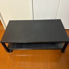 ニトリ NITORI　テレビ台 ブラック　キャスター付きの画像