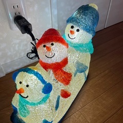 クリスマス　イルミネーション　雪だるま　スノーマンの画像
