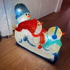 クリスマス　イルミネーション　雪だるま　スノーマンの画像