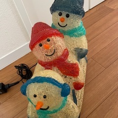 クリスマス　イルミネーション　雪だるま　スノーマンの画像