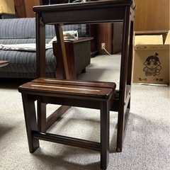 木製折りたたみ脚立の画像