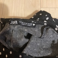 ザラの水玉ワンピースの画像