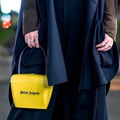 イタリア✨Palm Angels✨パームエンジェルス✨バッグ✨手提げ✨イエローの画像