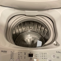 Haier洗濯機4.2㎏ JW-K42Mの画像