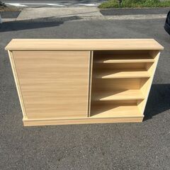 A-052🤩収納食器棚カウンター!!高さ：980mm 奥行：250mm 横幅：1443mmの画像