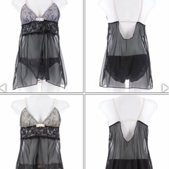 【新品未使用】シックボタニカルフラワーベビードール(ゴールド)の画像