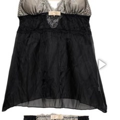 【新品未使用】シックボタニカルフラワーベビードール(ゴールド)の画像