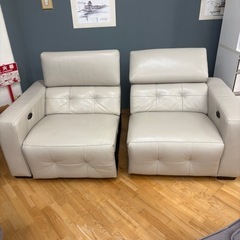 ジモティー特別価格🉐 N1164★電動リクライニングソファー★テレビボード幅1700mmの画像