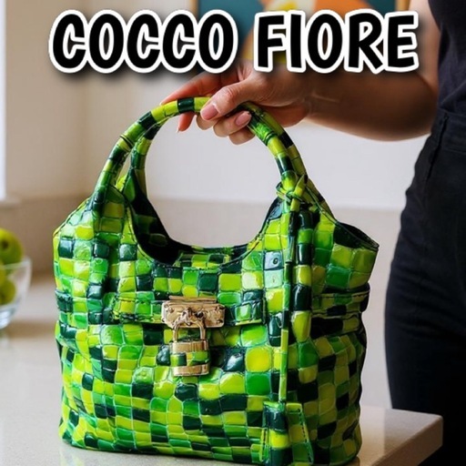 新品✨南京錠つき✨COCCO FIORE✨コッコフィオーレ✨トートバッグ✨宝石