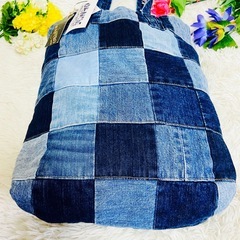 デニム✨大容量✨MASTRO✨マストロ✨トートバッグ✨パッチワーク✨新品タグ付きの画像