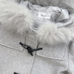 ファーフード付ダッフルコート レディース♡♡の画像