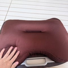 クッションテーブル 膝上ノートPC タブレット 木目 読書 車 ベッド 食卓 ブラウン の画像