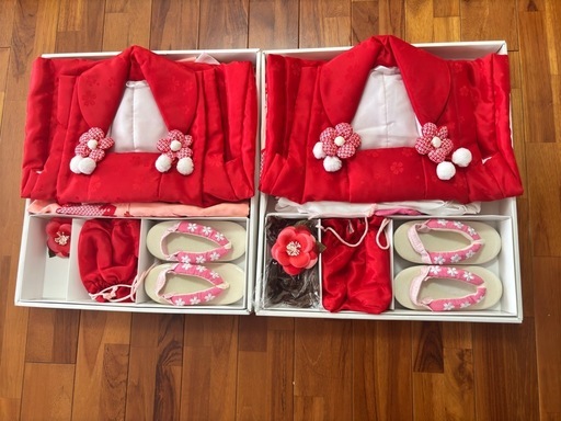 七五三　着物　753 双子