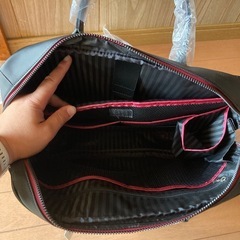 TAKEO KIKUCHI ビジネスバッグ 黒 715501 新品未使用タグ付きの画像