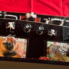 江戸木目込雛人形 二段式　お雛様　雛人形の画像