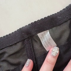 ブラックレースメッシュボディスーツ XLの画像