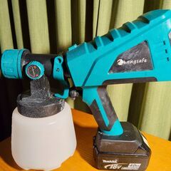 【引取限定】マキタ互換品 充電式 スプレーガン エアーガン 塗装 塗装ガン 塗装機 塗料 塗料用 カップ 小型 スプレー コードレス 電動 18V 14.4V 18ボルト 14.4ボルト バッテリー 対応 の画像
