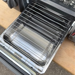 お引取り限定 美品 25年製 リンナイ 都市ガス用コンロ 2口ガステーブル KG35NBKL 左強火 グリル未使用の画像