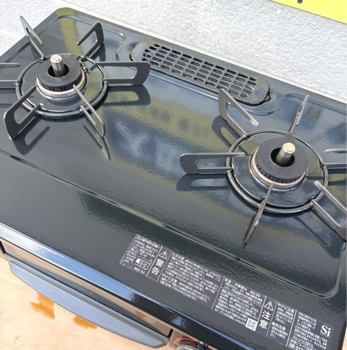 お引取り限定 23年製 リンナイ LPガス用コンロ 2口ガステーブル KSR563BKL 左強火  