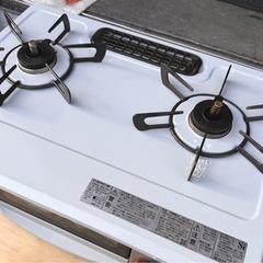 お引取り限定 美品 24年製 リンナイ LPガス用コンロ 2口ガステーブル RTE565GRL 左強火  の画像