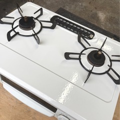 お引取り限定 23年製 リンナイ HOWARO ホワロ LPガス用コンロ 2口ガステーブル ET34NJH4A-W1 両側標準火力バーナー の画像