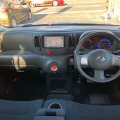 ◇キューブ　15G◇　◇禁煙車、ガラスルーフ、オートライト、フルオートエアコン、メモリーナビ、ワンセグTV、ETC、インテリジェントキー2個、純正15インチアルミホイール、フォグランプ◇の画像