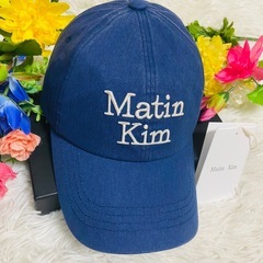 MATIN KIM✨マーティンキム✨キャップ✨ネイビー✨帽子✨メンズ✨レディースの画像