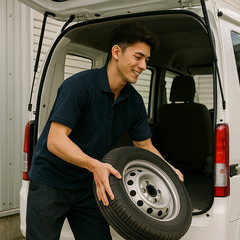 日給21000円！やりたい日を選んで働けるタイヤの配送ドライバー@川口の画像