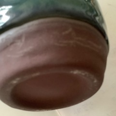 美品　小樽焼　小樽窯　徳利　青緑　一輪挿し　花瓶　花器の画像