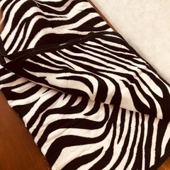 ★ゼブラ柄　シングル　ふかふか敷きパット★の画像