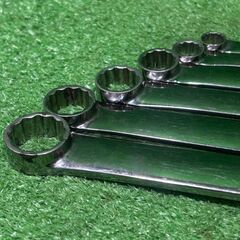 Snap-on スナップオン XDHFM ロングストレートメガネレンチ 12ポイント シリーズ 6本セット【船橋馬込店】【店頭取引限定】【中古】管理番号：IT2V870HN780の画像
