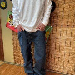 Carhartt 黒 チノパンの画像