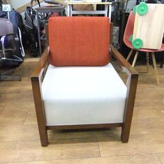 ソファ 1人掛け 幅62 布製 椅子 イス いす ソファー ファブリック リビング 1Pソファ 札幌市厚別区 厚別店の画像