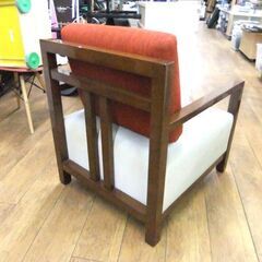 ソファ 1人掛け 幅62 布製 椅子 イス いす ソファー ファブリック リビング 1Pソファ 札幌市厚別区 厚別店の画像